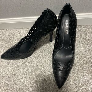 Brand new charles heels in black